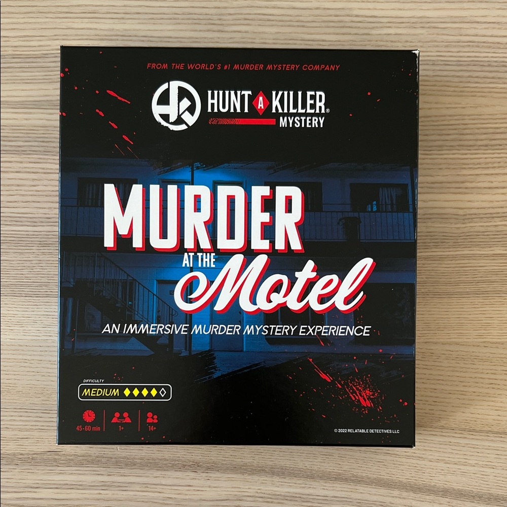 Hunt A Killer "Murder at the Motel" Mystery Game